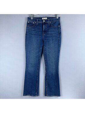 Madewell Kick Out Bootcut Jeans Mid Rise Women Size 27 Blue Medium Wash